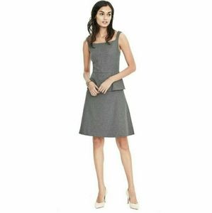 Banana Republic Italian Flannel Peplum Dress Sz 14